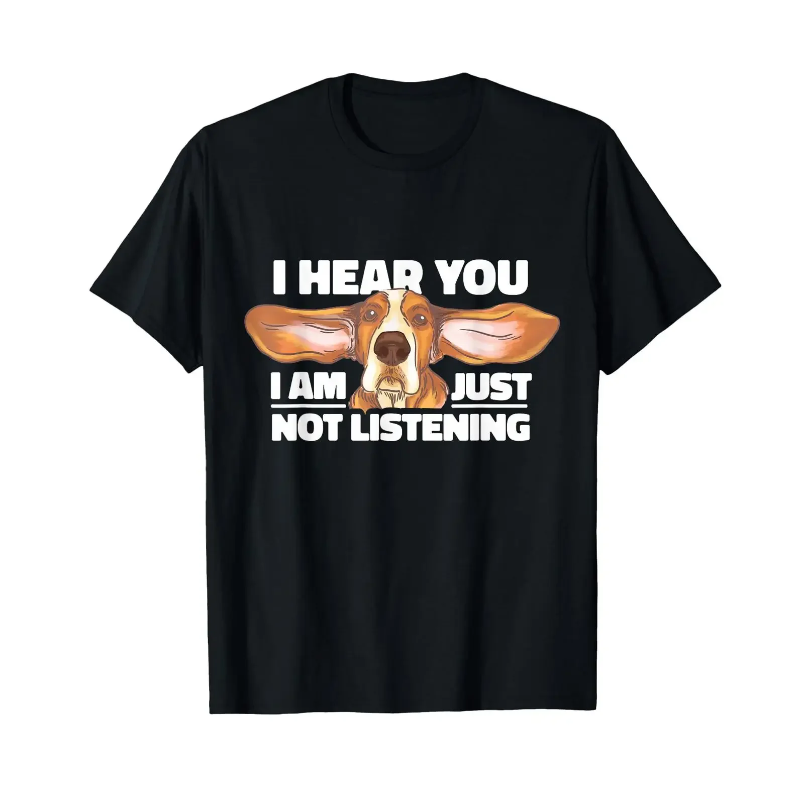 Basset Hound I Hear You Not Listening Funny For Dog Lovers vintage Washed Stylish Soft designer clothes Versatile Comfortable