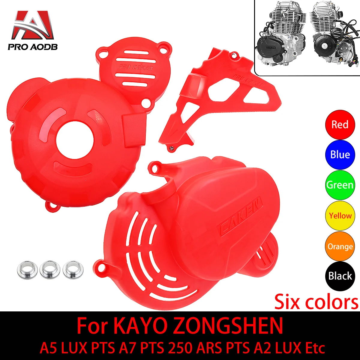 

Motocross Engine Clutch Guard Water Pump Cover Ignition Protector For ZongShen CB250F A2 ENDURO 250 ARS PTS A2 LUX PTS Etc Model