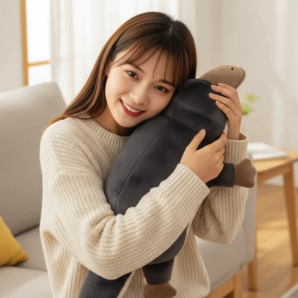 

Cute Design Super Soft Platypus High Quality Grey Color Platypus Realistic Design Fluffy Texture Simulation Festival Gift
