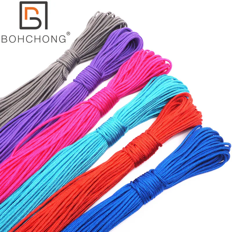 550 4mm Paracord Sleeve 7 Strand Core for USB Keyboard Cable Outdoor Polypropylene Paracord Rope Survival 35 Colors Available