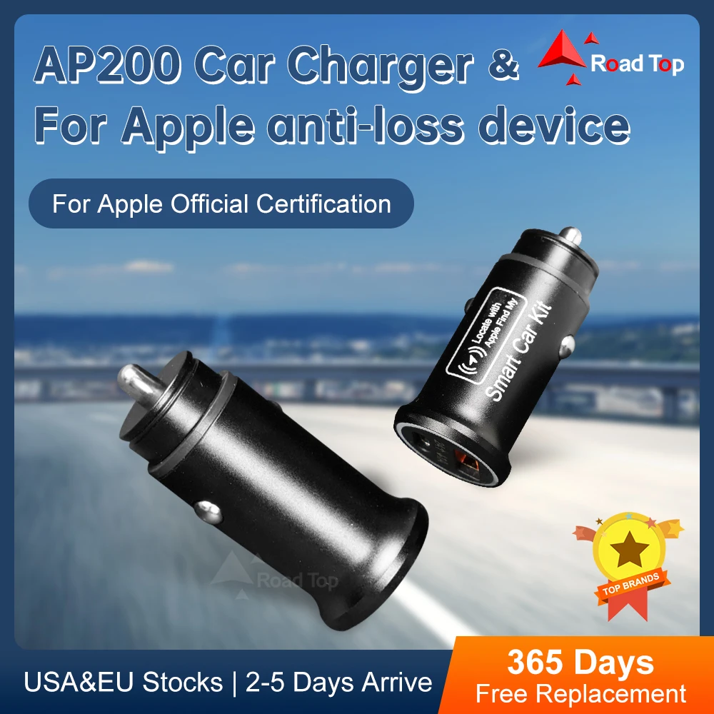 AP200 Universal Gps tracker For Auto Car OBD Charger Cigarette Lighter USB Type-C GPS Locator Find My official App