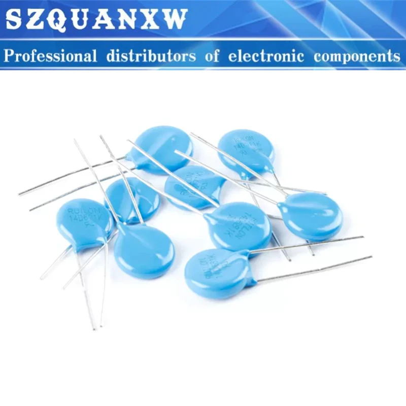 10PCS New 14D471K 14D241K 14D 271K 471K 431K 391K 361K 681K 331K 240V 14D241 Varistor withstand voltage diameter 14 mm upright