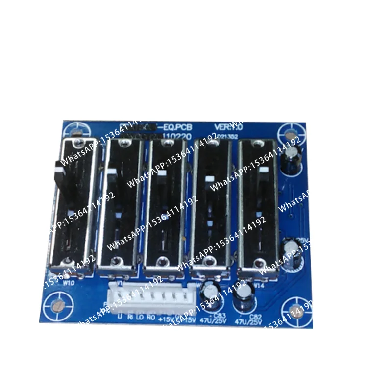 EQ Equalizer Stage 5/10/15 Way Professional Tone Preamplifier Board Preamp Stereo Adjustable Frequency