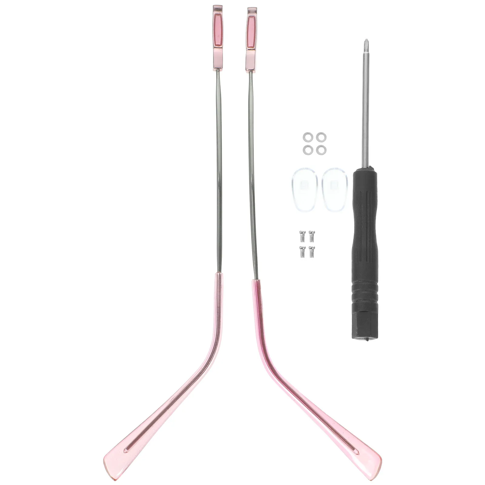 

1Pair Sleek Metal Eyeglasses Arms Replacement Temple Legs for Glasses Sunglasses Repair Universal Fit Pressure Relief Anti-Skid
