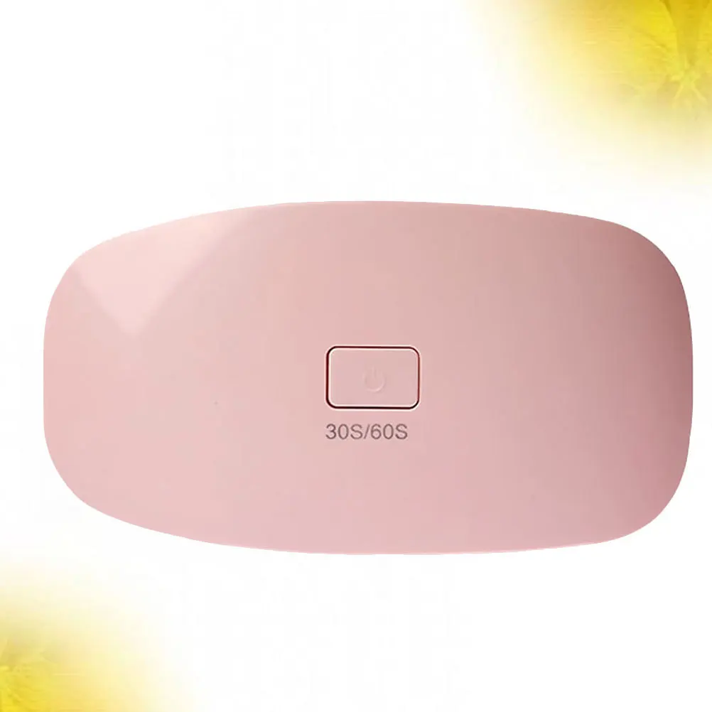 6W nagellamp 6 lampkralen opvouwbare muisvorm gellak droger USB opladen 30S 60S timing thuis nail art DIY roze