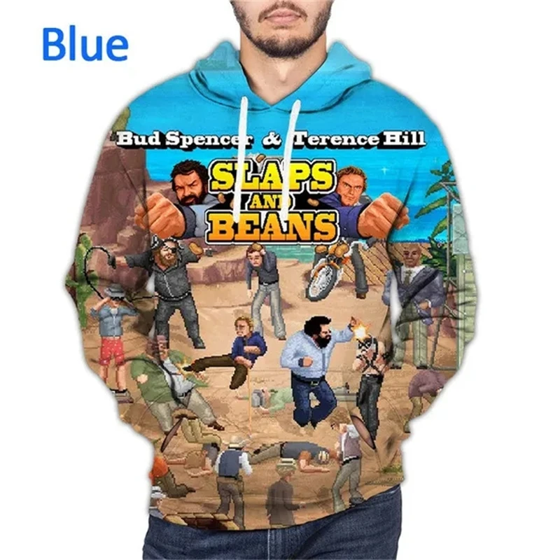 Summer New Style Terence Hill And Bud Spencer 3D Printed Hoodie Men And Women Funny Hip-hop Casual Fashion Cool Tops Sweatshirts