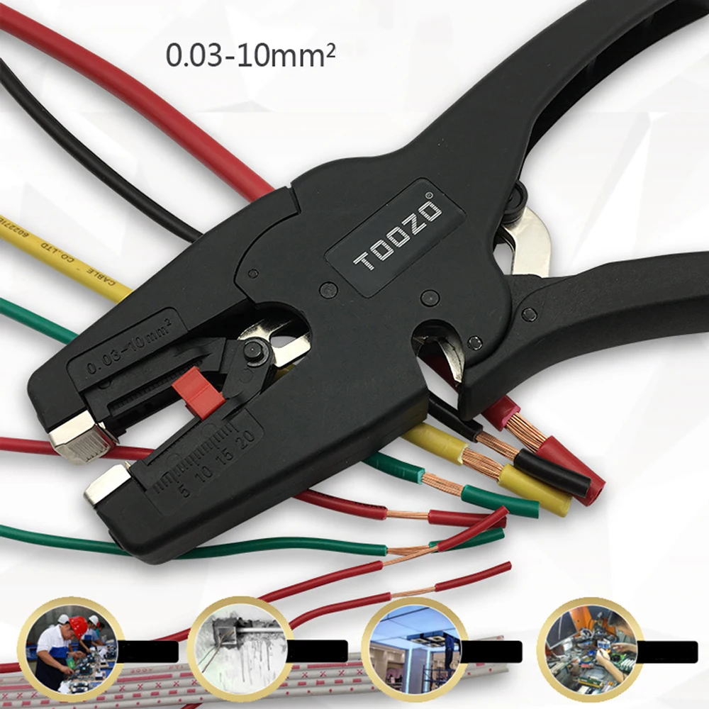 Wire Stripping And Crimping Tool Pliers Electrician Tool 8-inch Multifunctional Automatic Wire Stripping Pliers