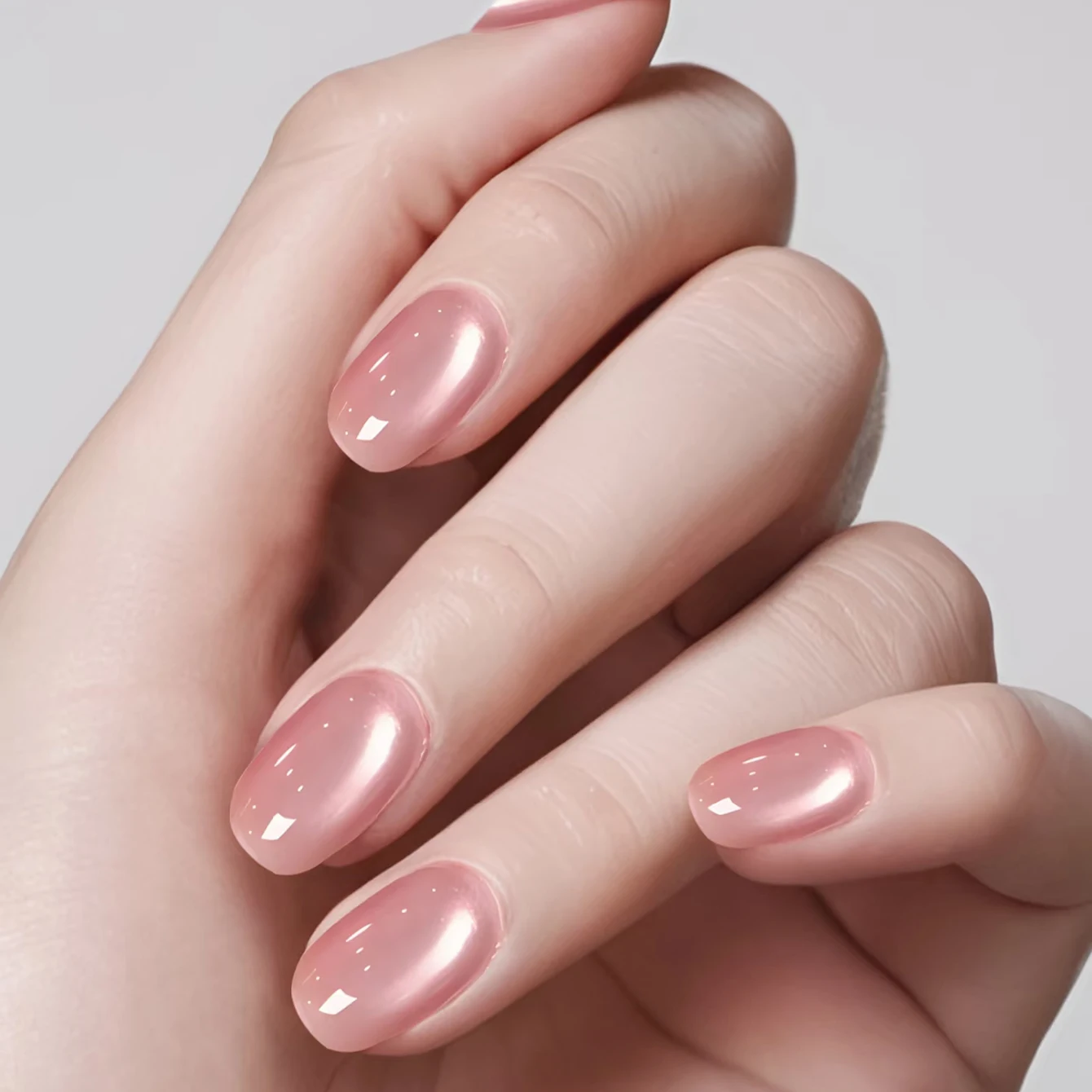 

1pcs TC Summer Autumn Popular Nude Pink Glass Beads Lychee Bubble Cat Eye Gel Nail Polish Whitening Ice Transparent Nail Art