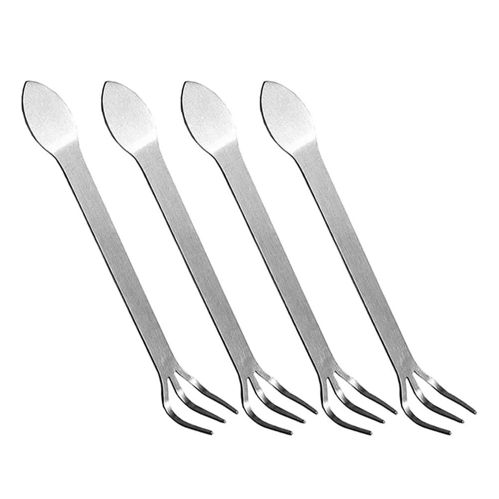 

4Pcs Mini Garden Bonsai Rake Set Stainless Steel Dual Head Soil Loosening and Pressing Cultivator Hand Tool for Small Gardens