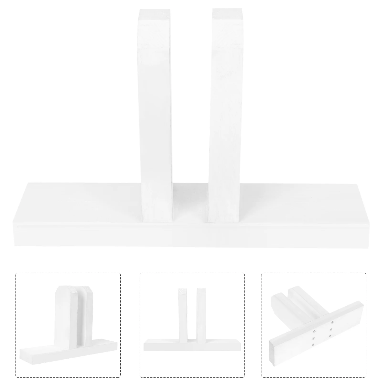 

Garden Fence Base Stand Durable Wooden Small Fence Border Privacy Feet Practical Stable Support Fences Base Accessories