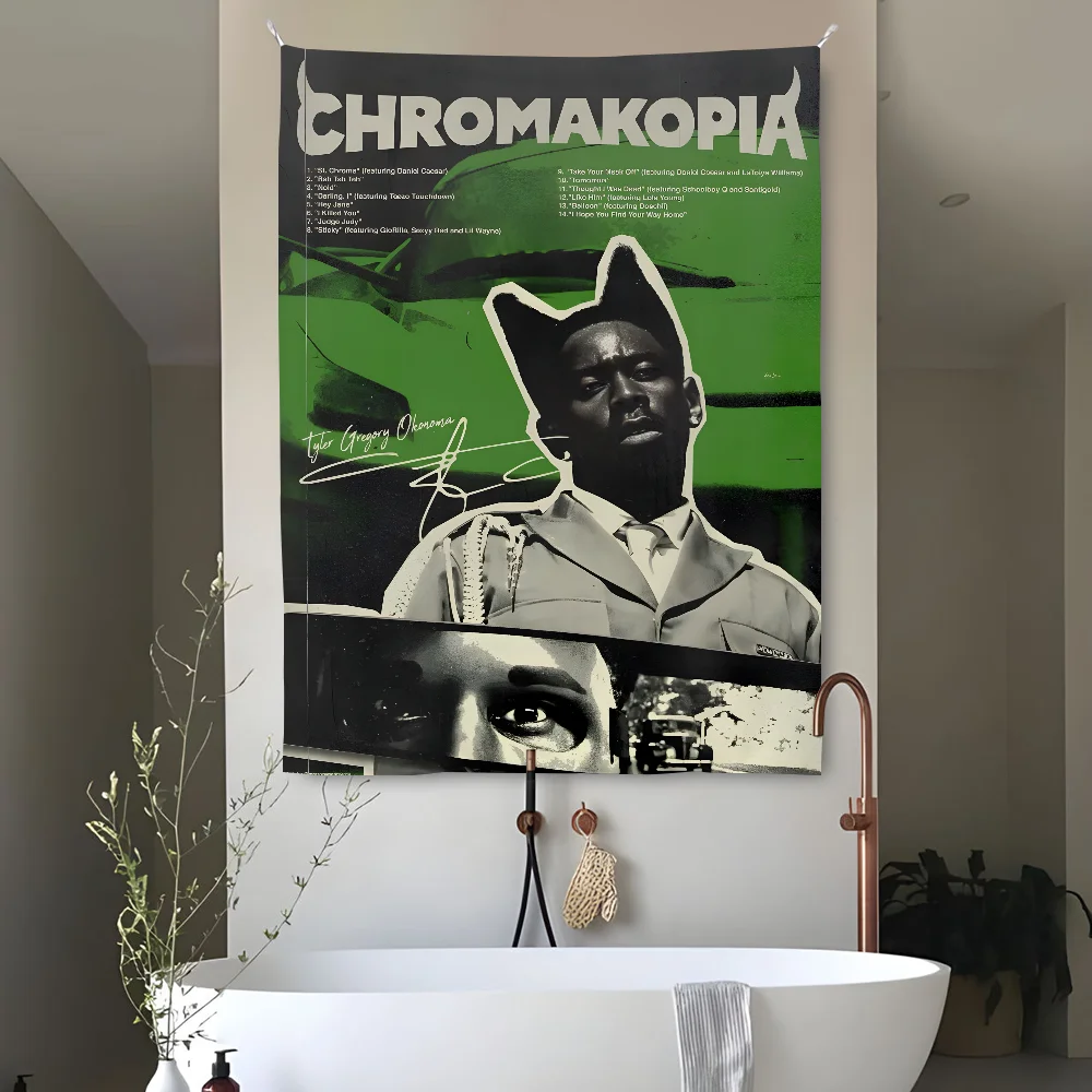 

Rapper T-Tyler Creator C-Chromakopia Tapestry Perfect For Home&Living Bedroom Decor Wall Art Backdrop Banner
