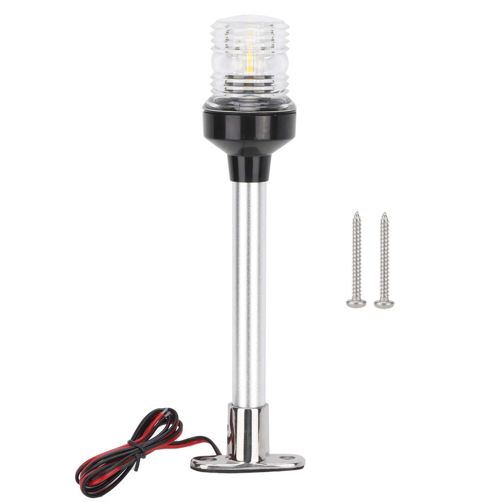 10in LED Sailing Signal Light DC12V‑24V 5W 360° All Round Boat Anchor Stern Lamp IP66 White