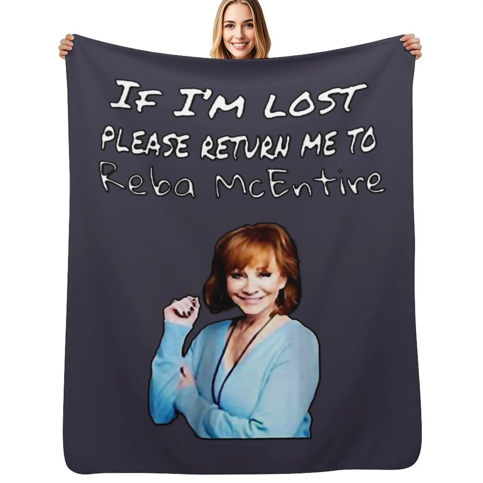 

Music Vintage Reba Mcentire Gifts For Music Fan Throw Blanket heavy to sleep Flannel Personalized Gift for babies Blanket