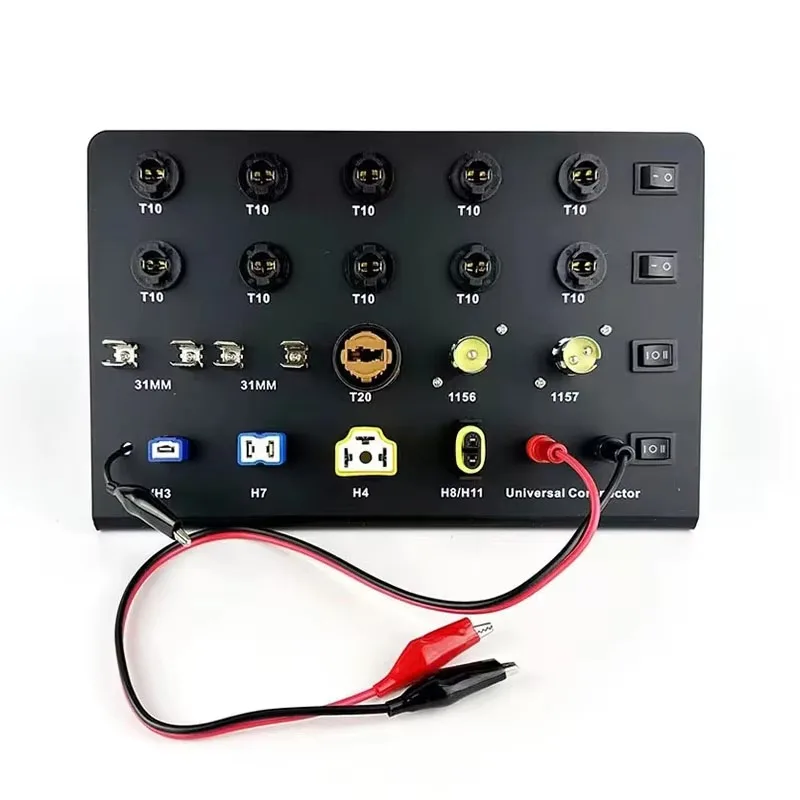 12‑24V Universal Car Light Test Box Multifunctional LED Bulb Test Board For Car Motorcycle Lighting System Detection