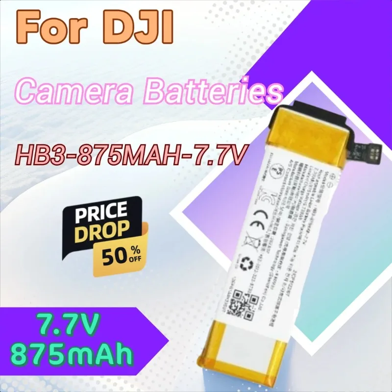 

Replacement Battery HB3-875MAH-7.7V with Tool Kit for DJI Osmo Pocket 1 Osmo Pocket 2 Osmo Pocket II Camera Batteries