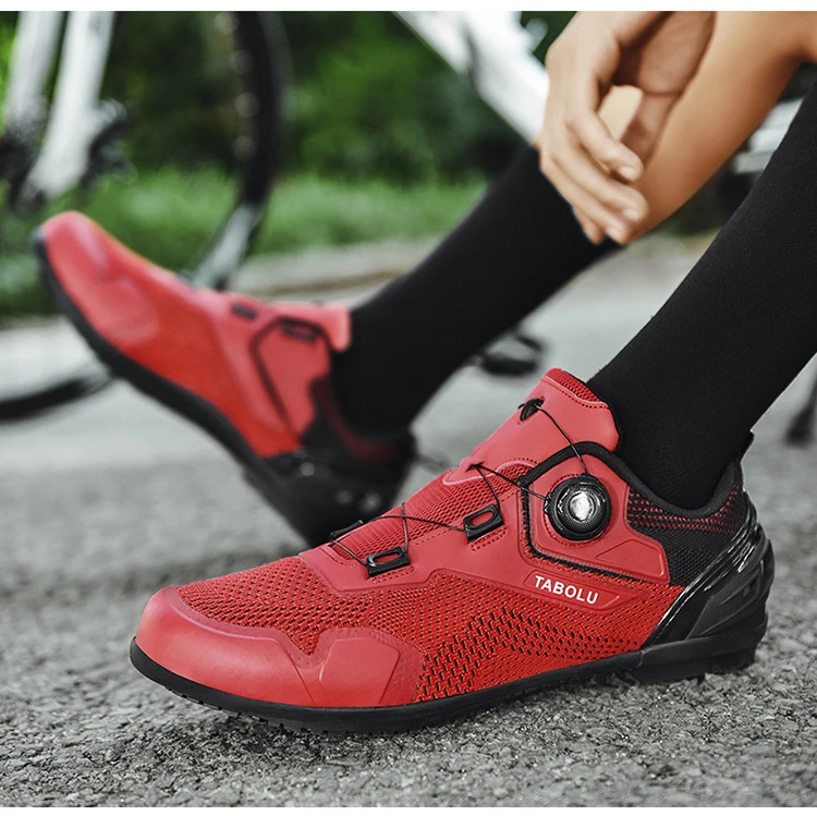 Professionelle MTB Mountainbike-Schuhe für Herren, Atmungsaktive SPD-Rennradschuhe, Damen SPD-Klickschuhe für Radsport – Detail 22