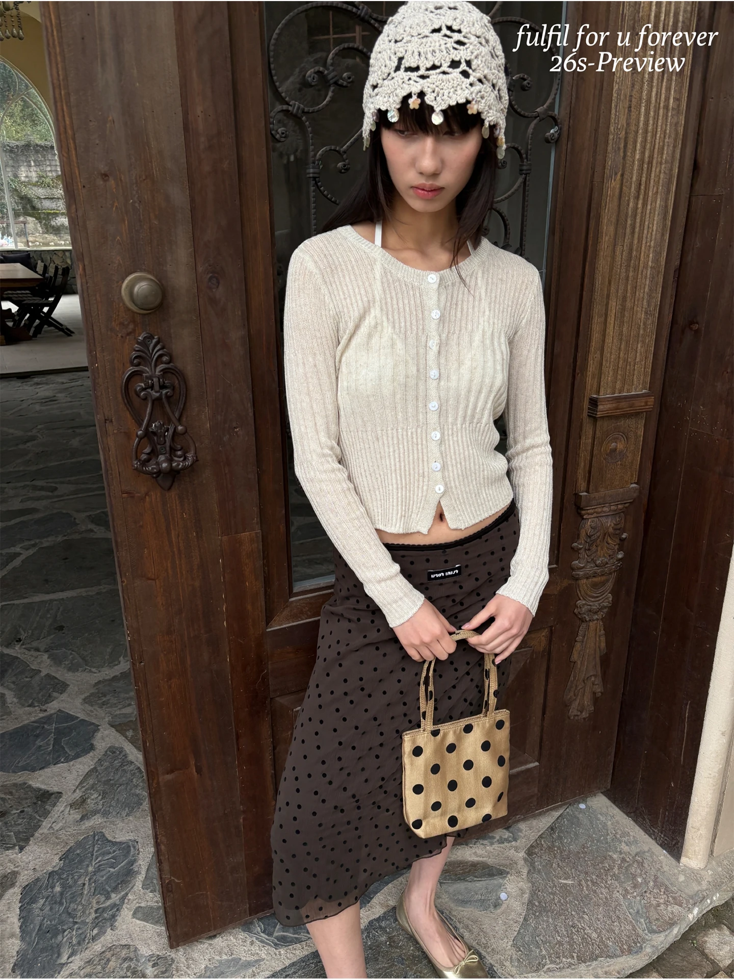 

Women's Early Spring Knitted Cardigan Slim Fit Waist-Cinching Vertical Stripe Soft Style Long Sleeve Short Length Button-Up