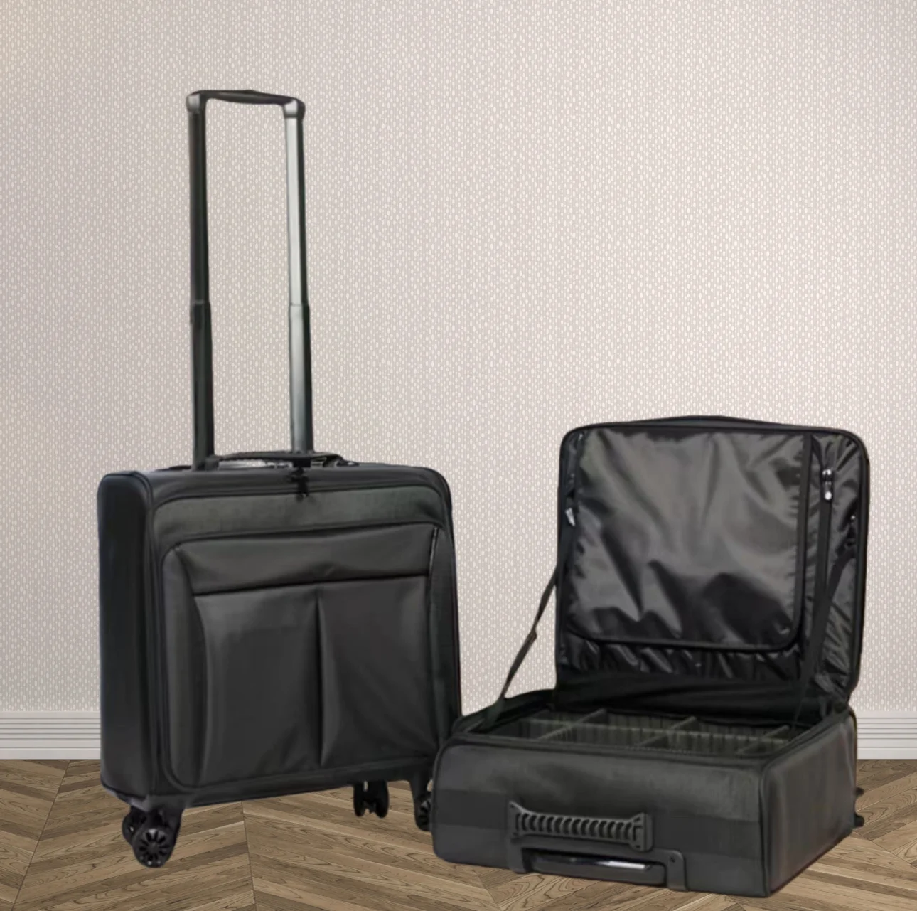 

Professional Rolling Makeup Case - Large Capacity Multi-Function Organizer for Makeup Artists and Beauty Professionals