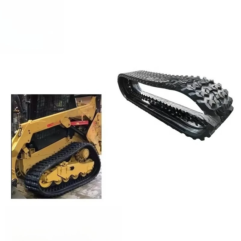 

Zig Zag Compact Skid Steer Loader Undercarriage Part LT190B LT185B 279D 299C2 CK30 CK35 T250 T300 T320 Rubber Track 450x86