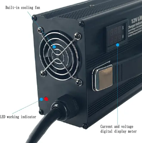 스마트 충전기 완전 충전 자동 정지 충전기, LiFePO4 배터리 팩, 58.4V 20A, 58.4V, 16S, 48V