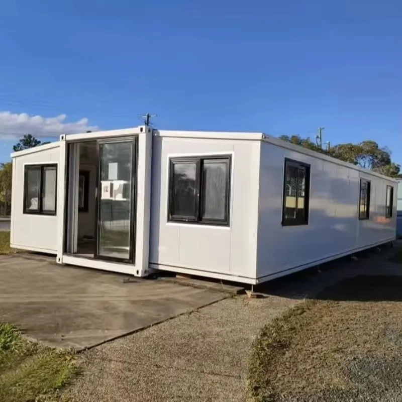 Waterproof  Mobile Home 20 30 40ft Casas Prefabricadas Double-Wing Expandable Container House Foldable Container