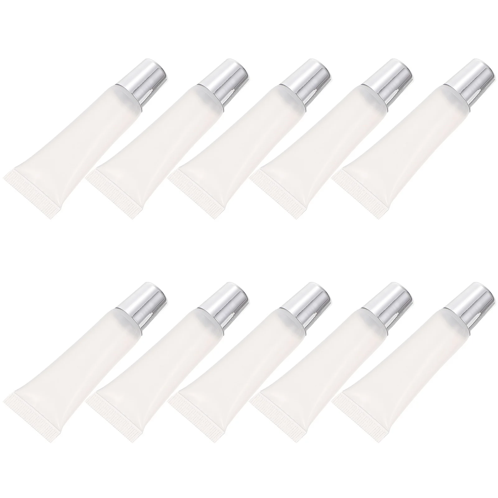 

10Pcs Lip Gloss Tubes Empty Bottles Compact Refillable Lipstick DIY Tubes for Travel Portable Lip Dye Fluid Carrying