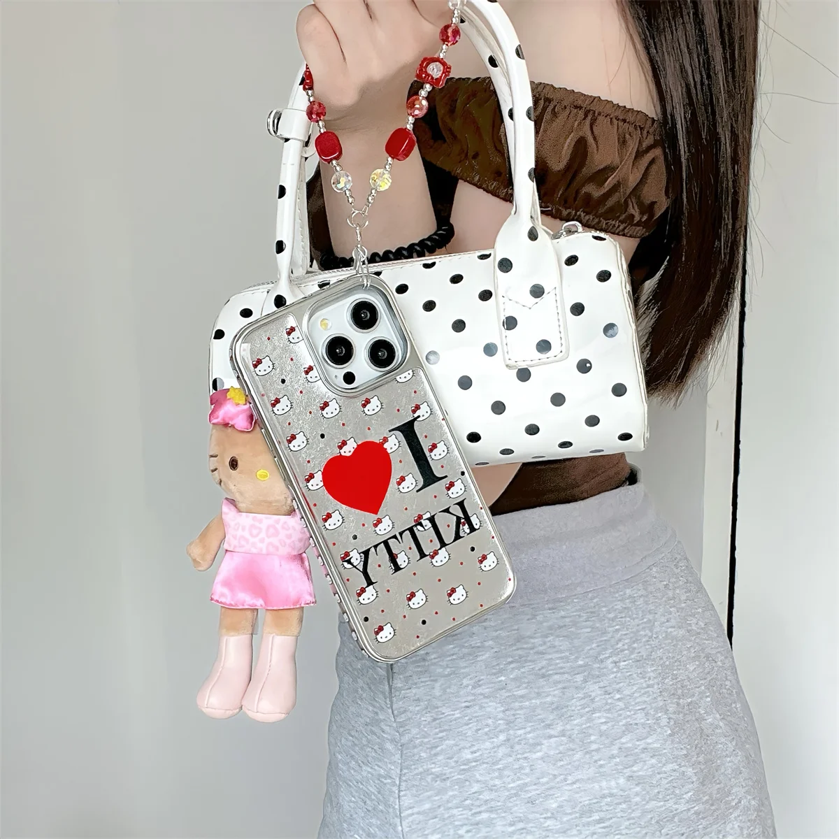 

Heart-shaped English kitty Phone Case For iPhone 16 15 14 13 Pro Max fundas iphone 15 case Protective cover 16 16pro case