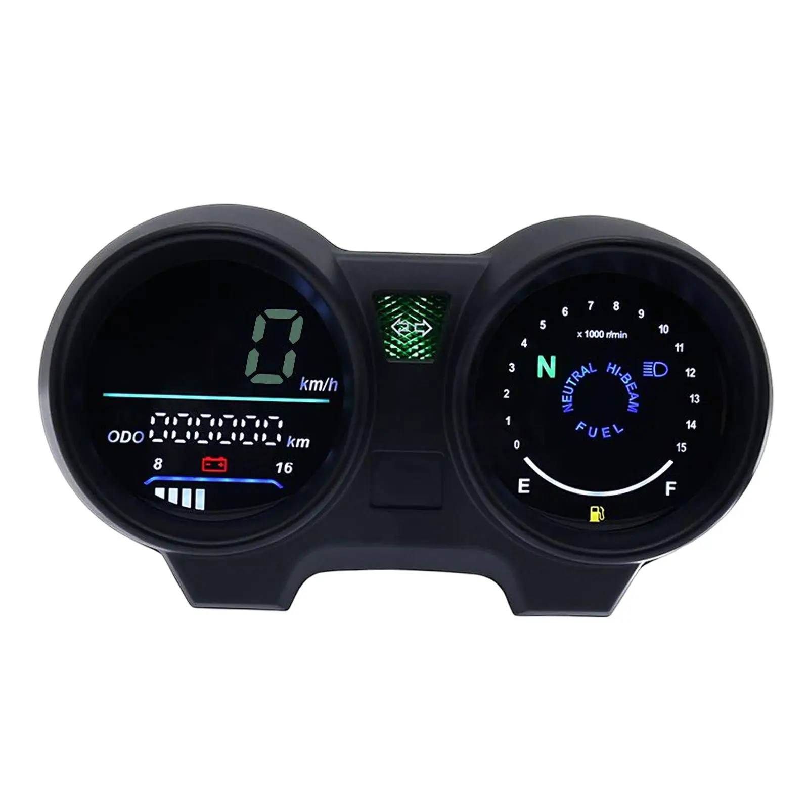 Plastic Motorbike LED Digital Dashboard Electronic Speedometer Tachometer RPM Meter for Brazil 150 Fan150 CG150 Accessories