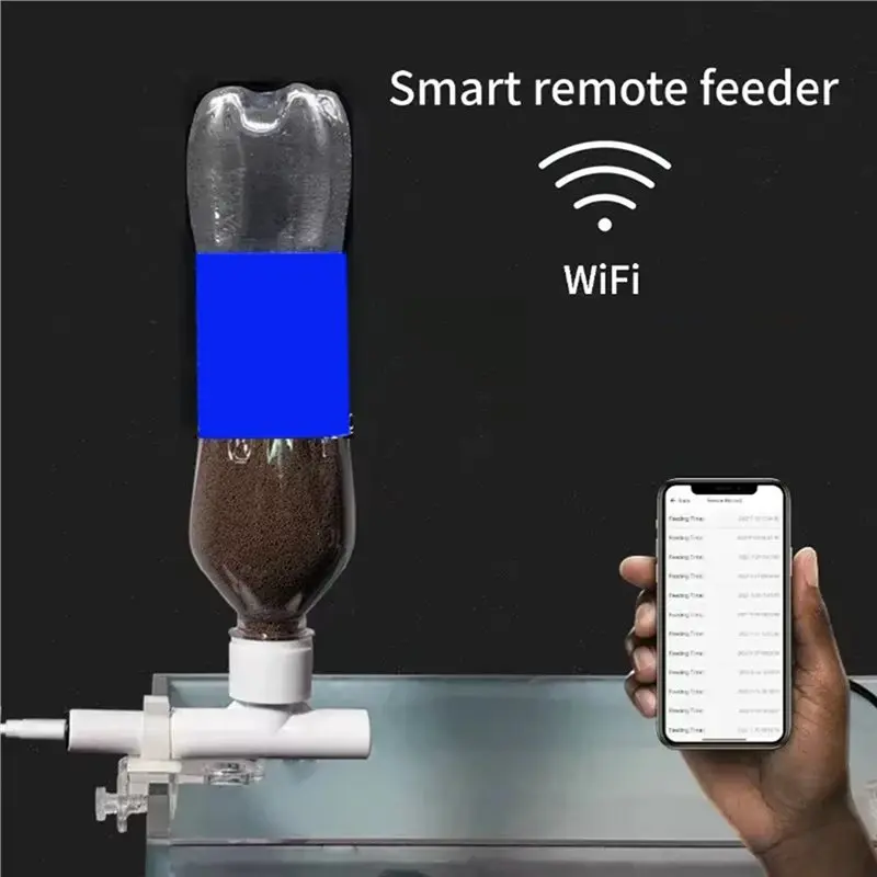 

Горячая распродажа - Автоматическая кормушка для рыб - Умная система кормления с таймером и дистанционным управлением по Wi-Fi для аквариума, дозатор корма для аквариумных рыбок и креветок