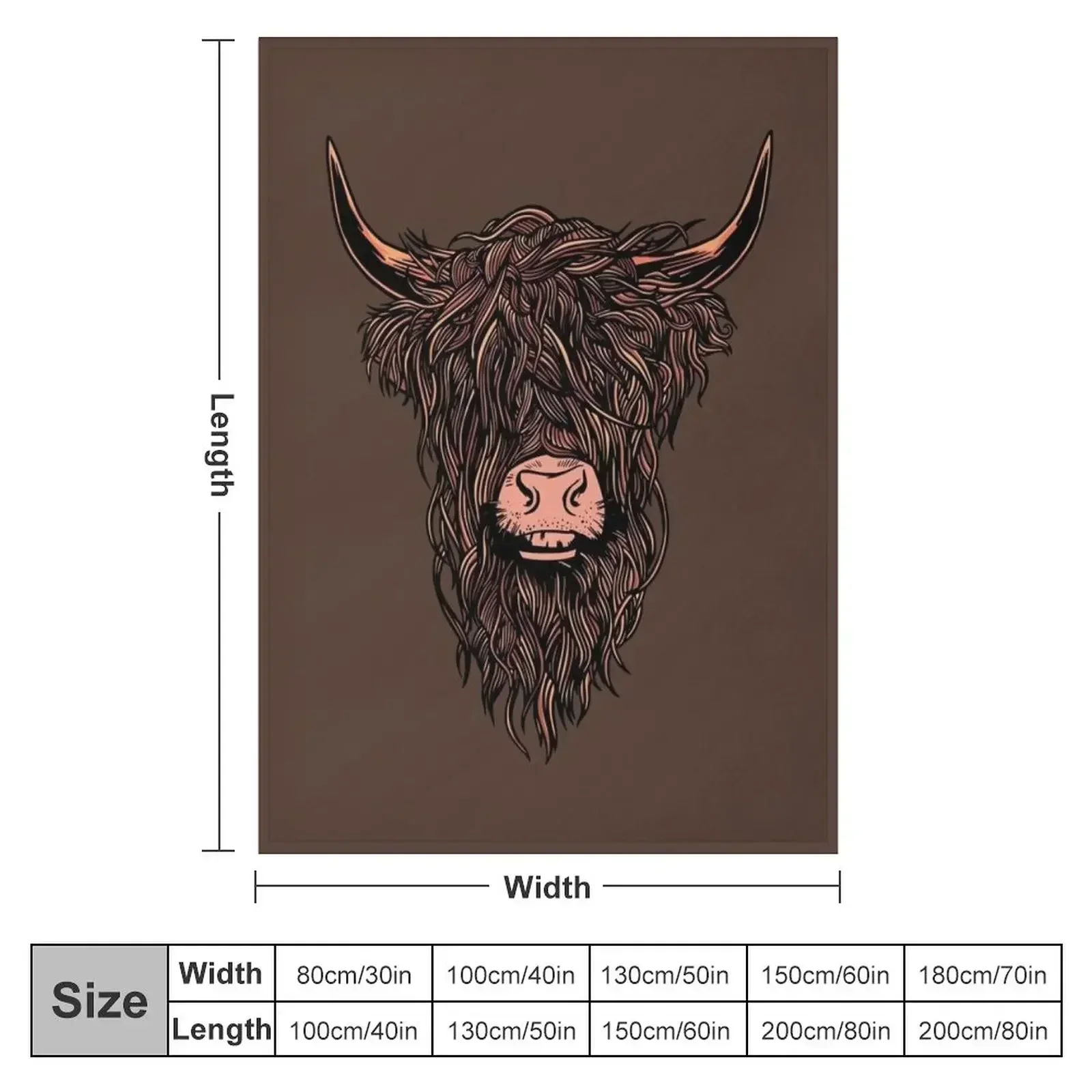 Highland cattle Throw Blanket cosplay anime for winter Sofa Decorative Throw Nap Thermal Blankets