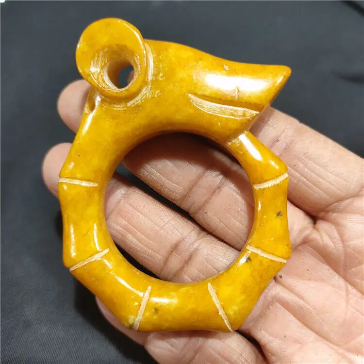 

China Xiuyu Hongshan Culture Old Jade Pig Dragon Statue Pendant