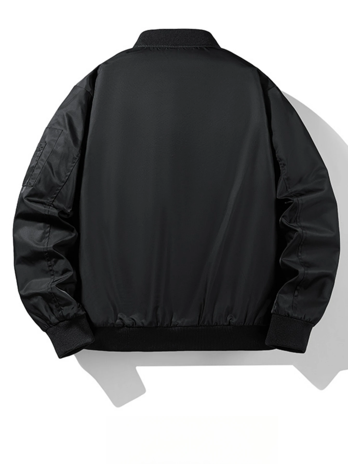 Herren MA1 Er Jacke Klassischer Baseball-Kragen Oberbekleidung Orange Futter Multi-Taschen Lässige Fliegerjacke – Detail 3
