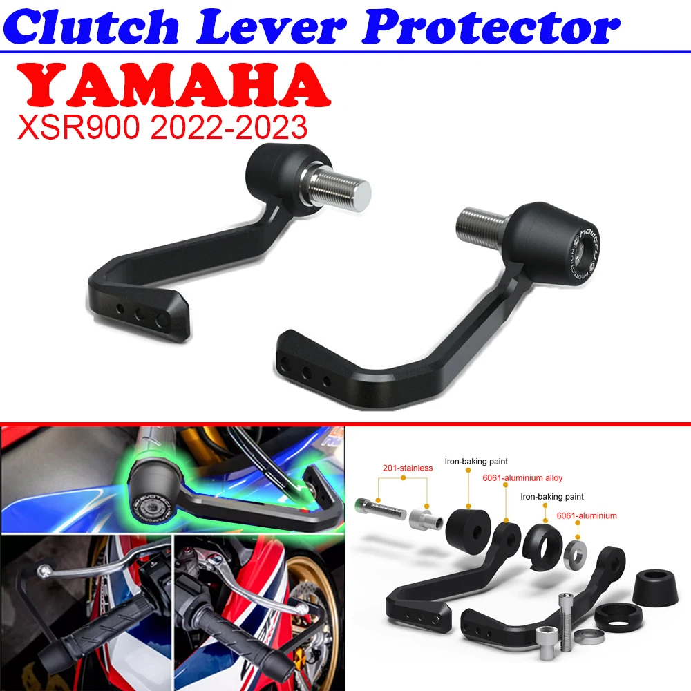 Kit Protector de palanca de freno y embrague para Yamaha XSR900 2022-2023, versión sin espejo