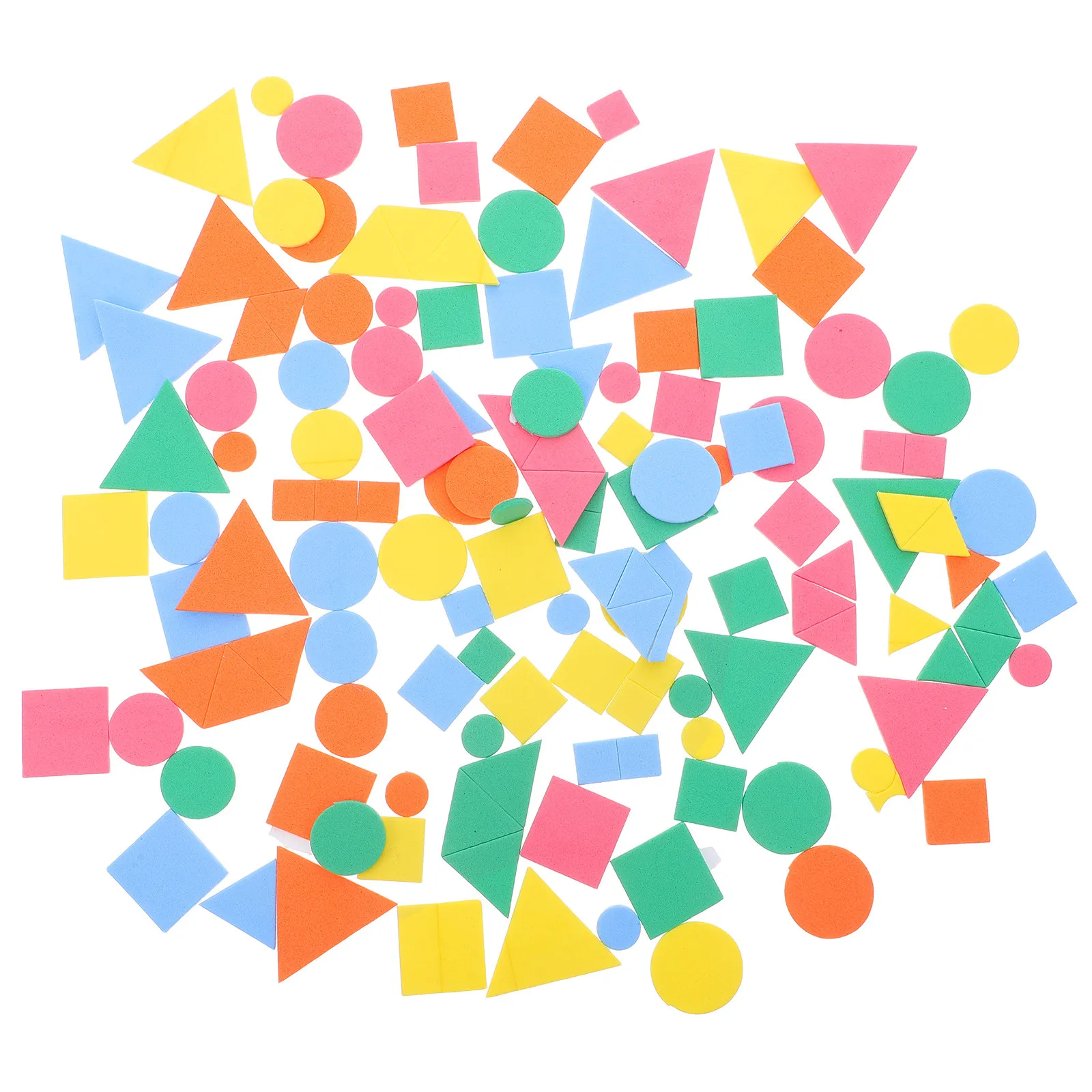 

1500Pcs Geometric Shapes Stickers Colorful Self Adhesive Eva Foam Shapes for Kids DIY Crafts Scrapbooking Project Supplies