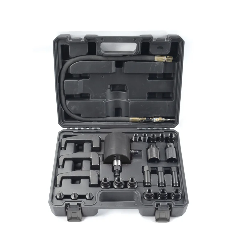 

NEW Pro Diesel INJECTOR Puller Pneumatic Injector Extractor Puller Kit with 3PCS INJECTOR EXTRACTOR ADAPTORS