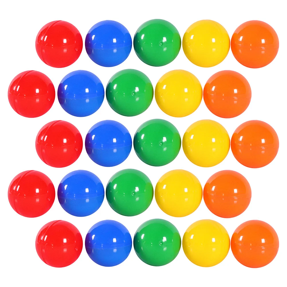 

50 Pcs Lottery Ball Colored Balls Seamless for Activity Party Plastic Props Picking Child