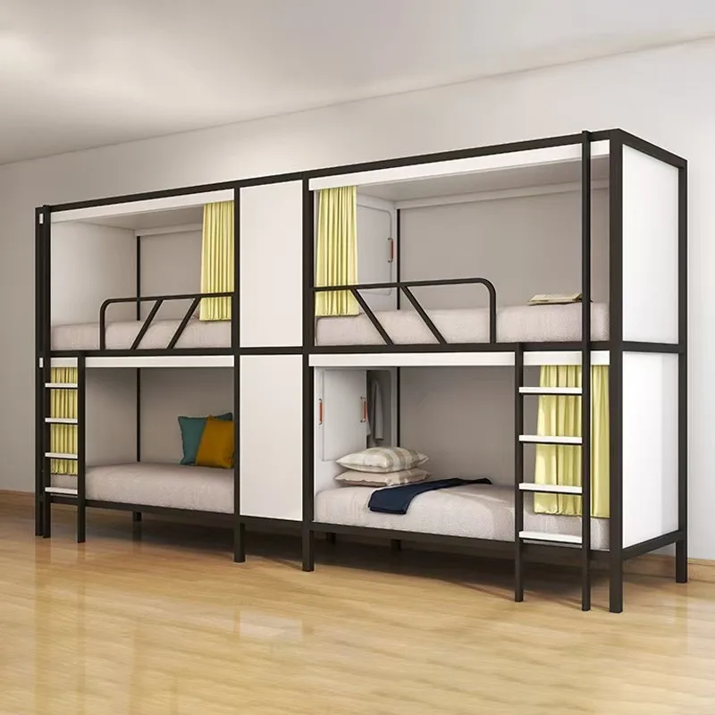 

Hotel Beds For Apartment Dormitory Youth Hostel-Bunk Bed With Integrated Wardrobe For Capsule Hotels And Bedrooms