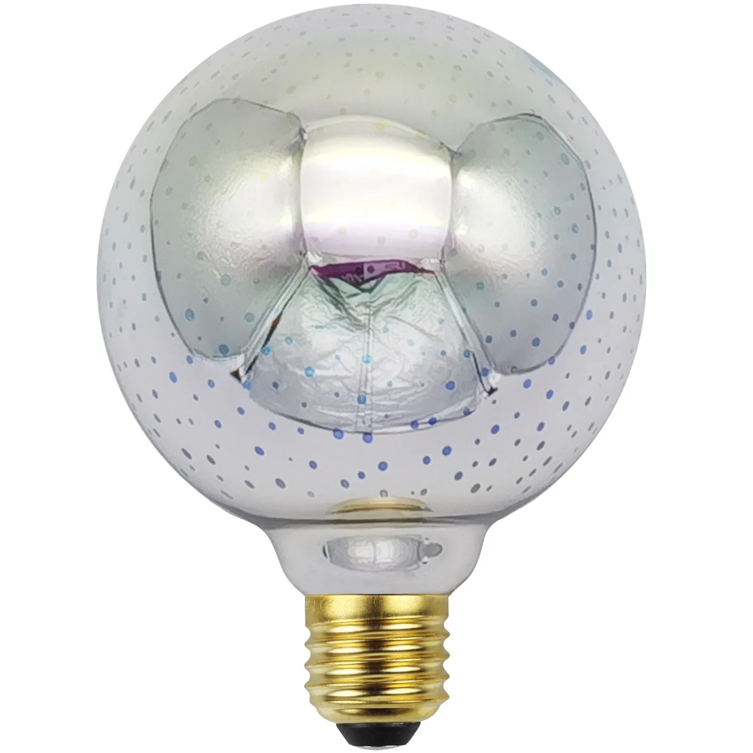 TIANFAN Edison Bulb G95 Big Globe Vintage Led Bulb 4W 3D Firework lampadina decorativa 110V 220V E26 E27 Teardrop