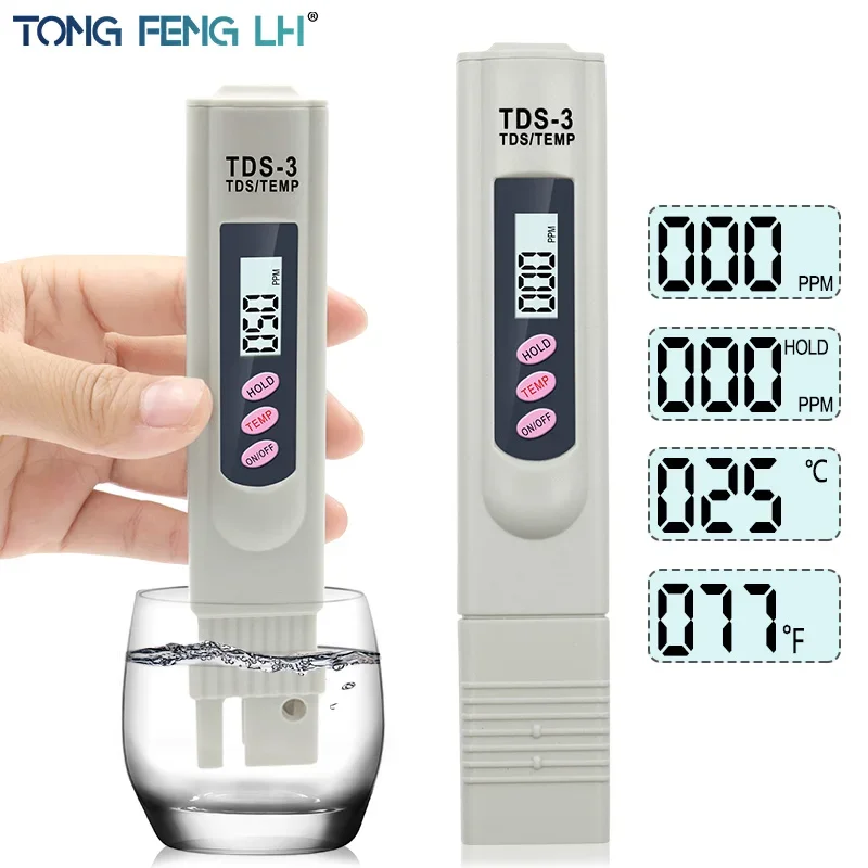 Portable LCD Digital TDS Water Quality Tester Water Testing Pen Filter Meter Measuring Tools Accessory For Aquarium Pool