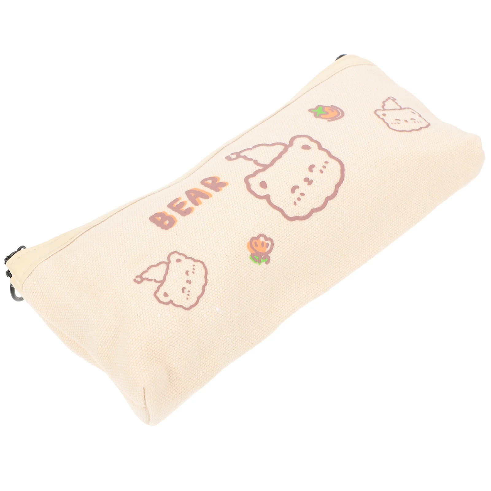 

Canvas Pencil Case Large Capacity Lightweight Portable Bag Stationery Storage Lovely Pattern Kids Practical Design Zipper Pouch