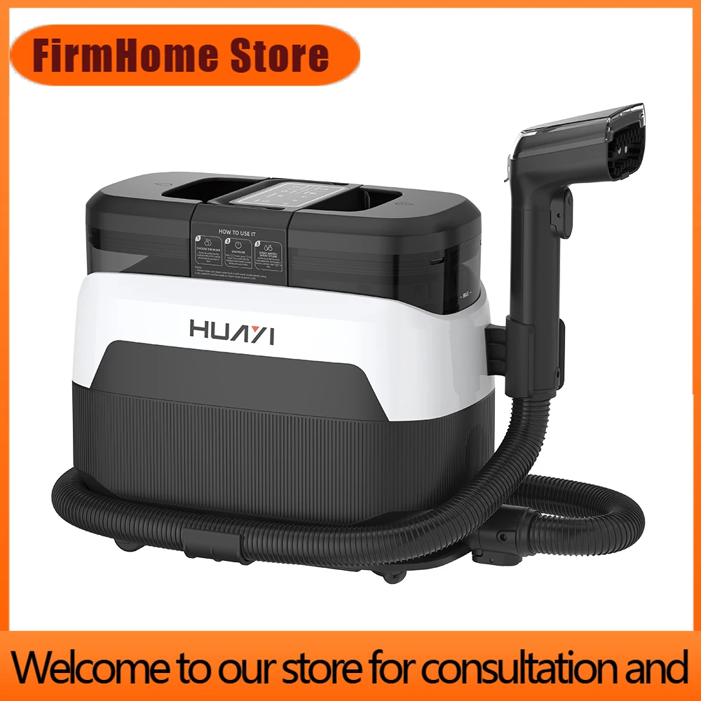FirmHome StoreProfessional 100°C High Temperature Steam Cleaner 1650W Portable Upholstery Carpet Extractor For Sofa, Mattress Ca