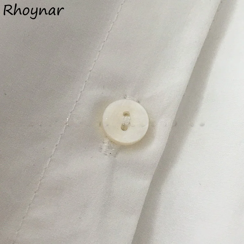 Shirts Women Spring Pure Color Single Breasted All-match Cropped Simple Design Fashion College Street Wear Ladies Casual Hot New