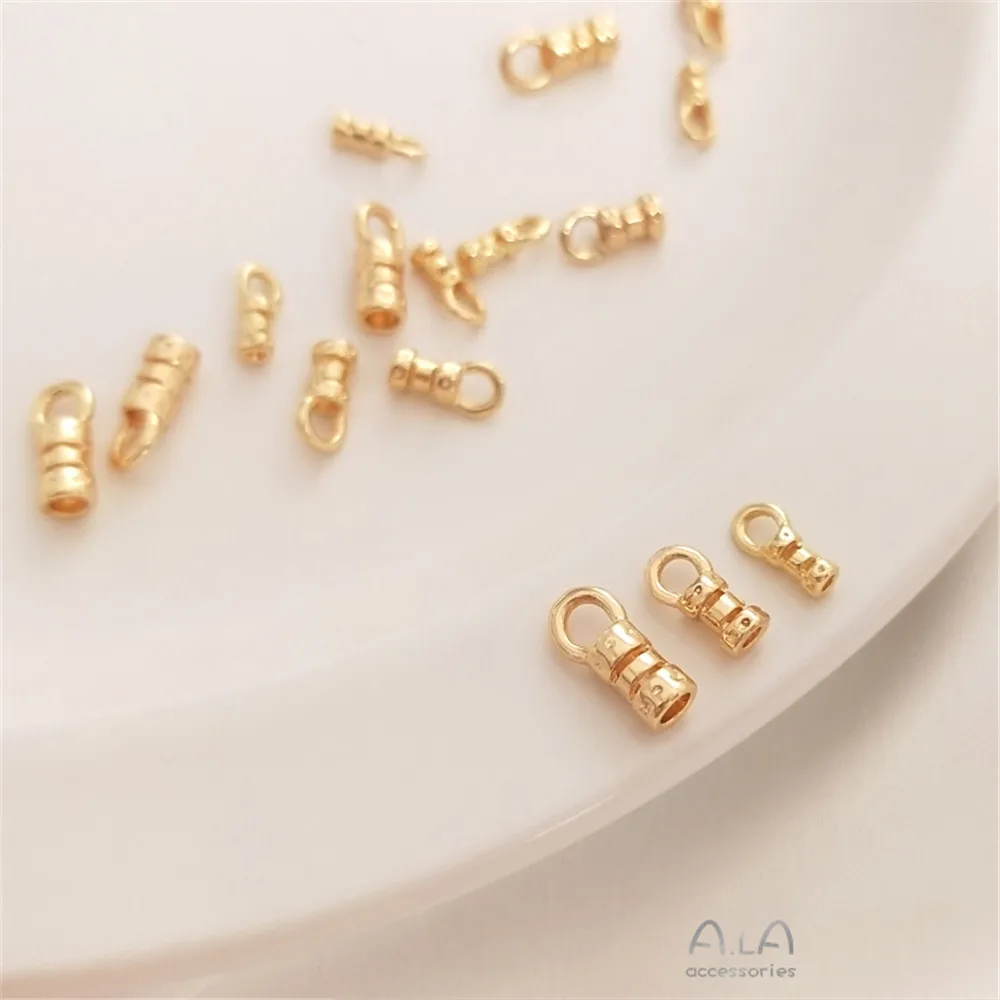 Universal clip buckle 14K package gold chain clasp wire line closing package buckle diy handmade jewelry accessories