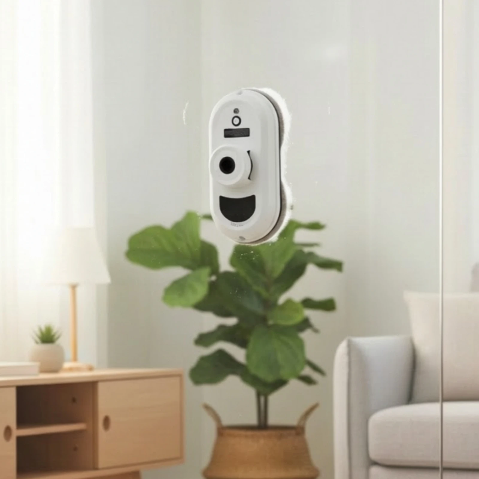Window Cleaning Robot Smart Robotic Window Cleaner Automatic Glass Cleaner Multi-Surface Appliance Single-Touch for Homeowners