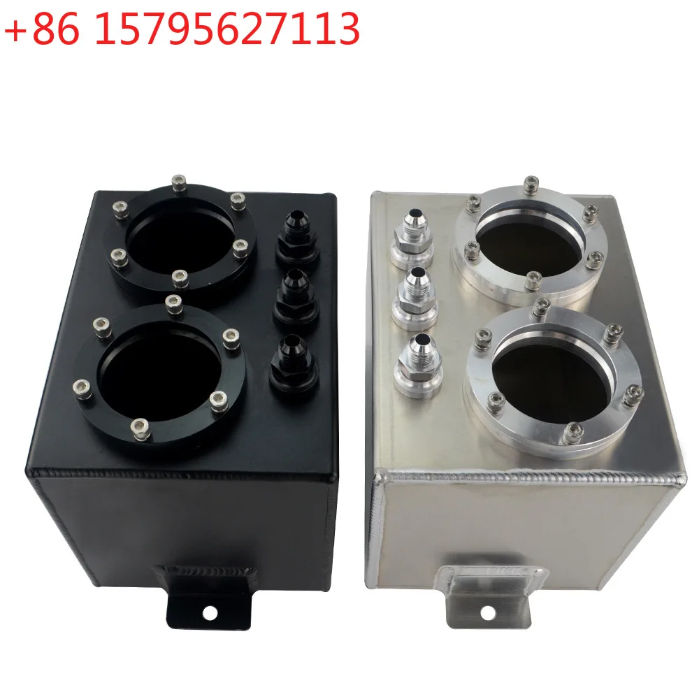 

3L double-hole fuel pump, aluminum alloy fuel tank thread AN6 black and silver, two models