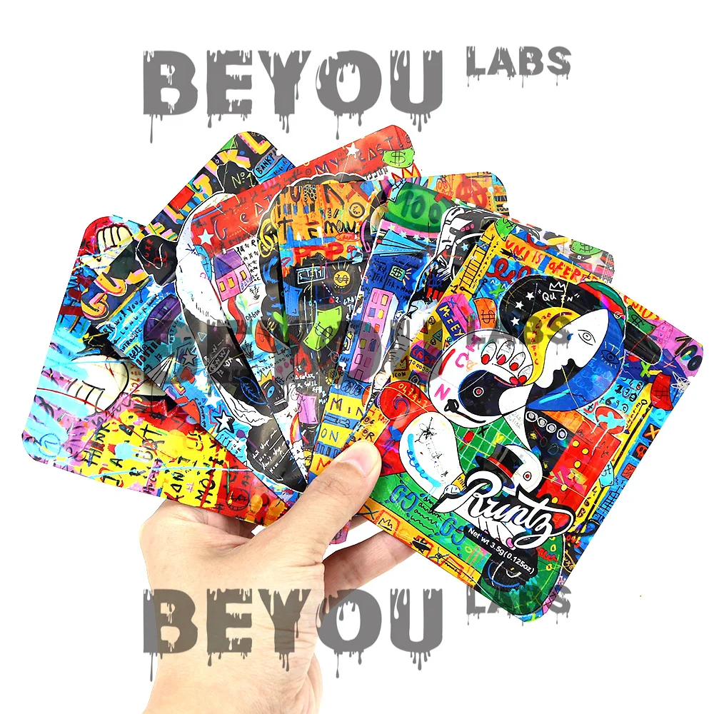 

Сумка в форме 3,5 г, герметичные голограммные пакеты, многоразовые герметичные сумки для хранения на молнии, пластиковый контейнер с мультяшным рисунком, посылка на заказ