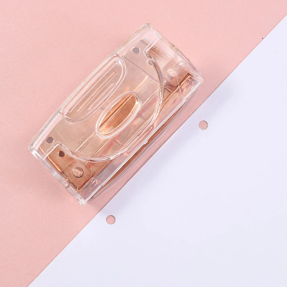 2pcs 2 Hole Puncher Portable Aluminum Alloy Paper Punch For File Folder A5 Heavy Duty Two Hole Punch Tool Office School Supplies