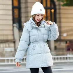 2025 New Winter Jacket Women Warm Parkas Female Long Sleeve Top Casual Cotton Padded Jackets Hooded Outwear Ladies Clothes