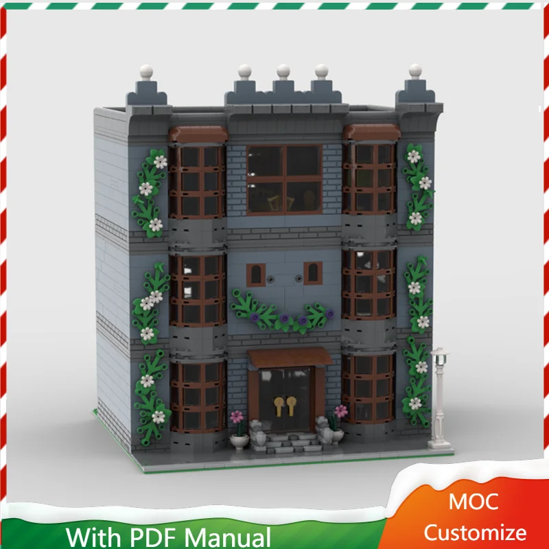 

3371 шт. MOC 3 истории квартирный комплекс ретро модель архитектуры модульный DIY строительный блок дисплей игрушка для детей сборка подарок