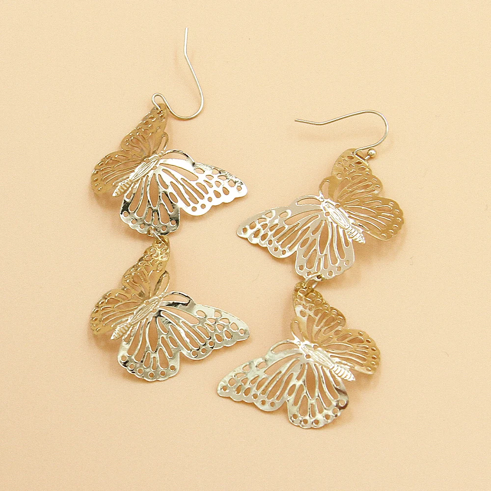 2024 Hot Sale Materials Fashionable Womens Accessories Butterfly Earrings Elegant Design Luxury Earring